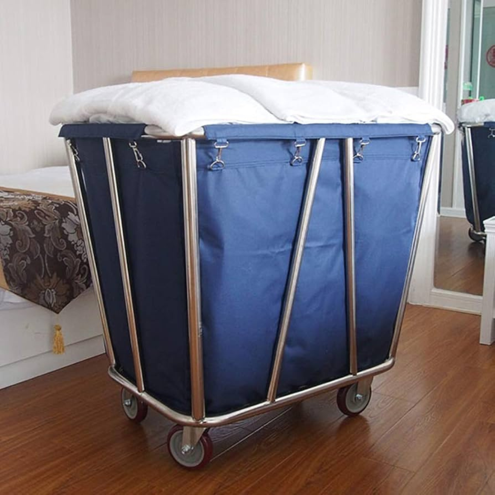 Blue Linen Trolley
